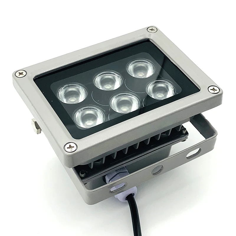 DC 12V IR distanza 6 Led CCTV riempito infrarossi IR Led illuminatori Auto visione notturna luce di riempimento per telecamera di sicurezza CCTV