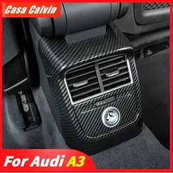 Car AC Outlet Frame Decoration Sticker for Audi A3 8V 2015 2016 2017 2018 2019 Interior Accessories