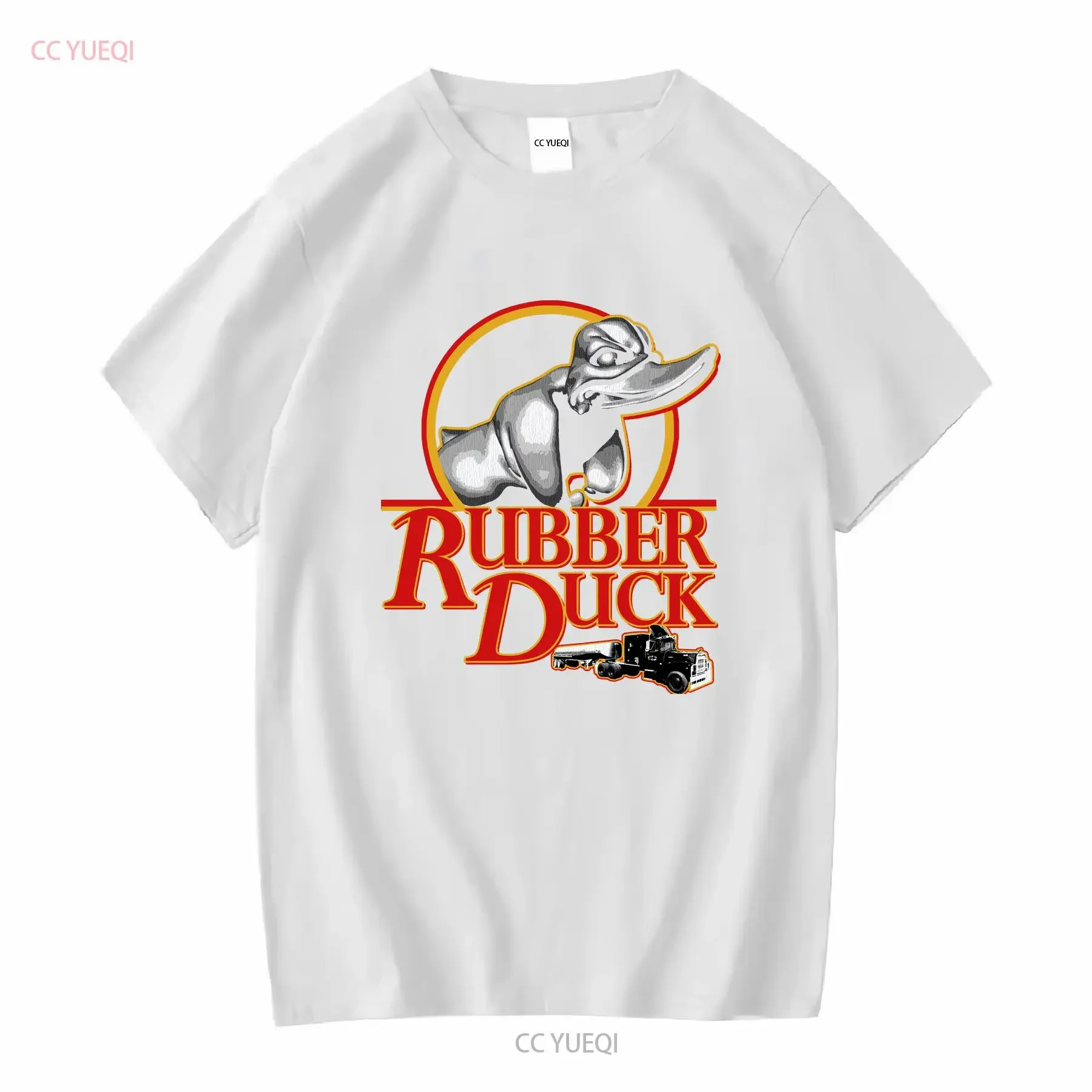 Rubber Duck Convoy Inspired Truck Movie Men's Black T Shirt Size S 5XL vintage Washed Top For Everyday Wear Comfortable view 4
