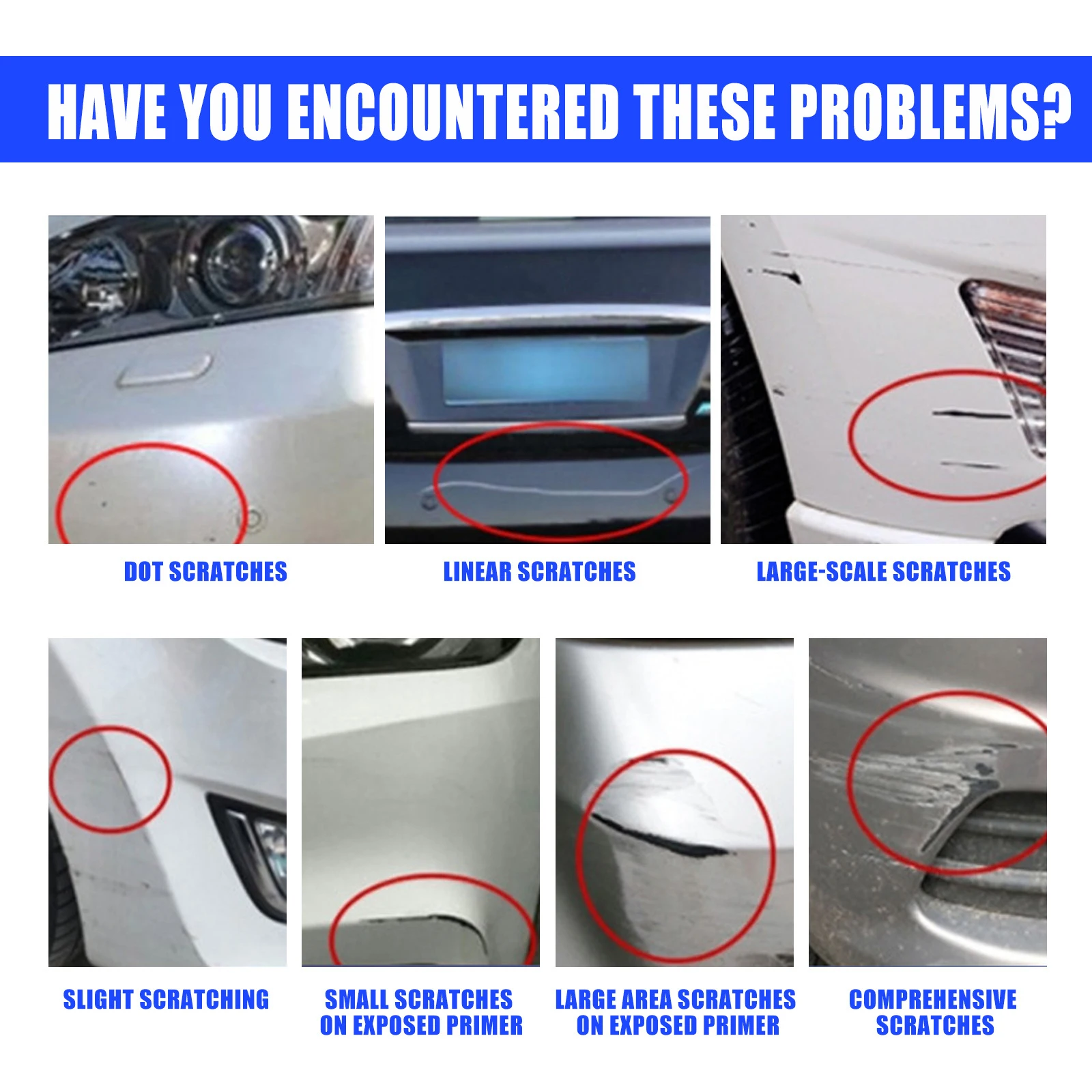 قلم صيانة وإصلاح السيارات العالمي ، قلم طلاء السيارات ، مزيل الخدوش ، ألوان متعددة اختيارية ، ملحق سيارة ، 1 قطعة ، 6 قطعة