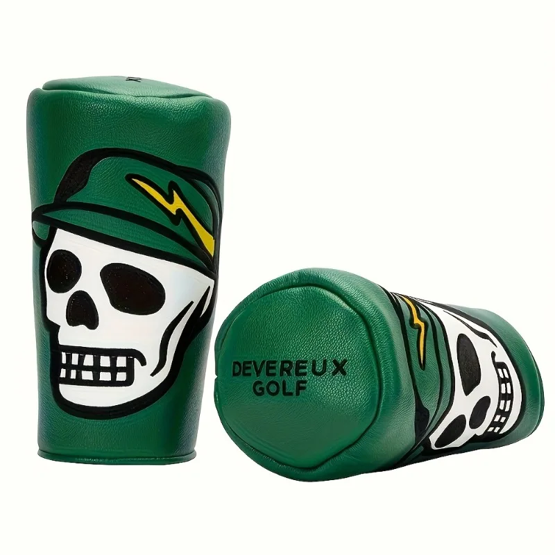 [Protector de cabeza de palo de golf con diseño de esqueleto], Funda protectora para palos de golf con diseño de esqueleto - Los golfistas profesionales pueden elegir entre verde/negro/blanco