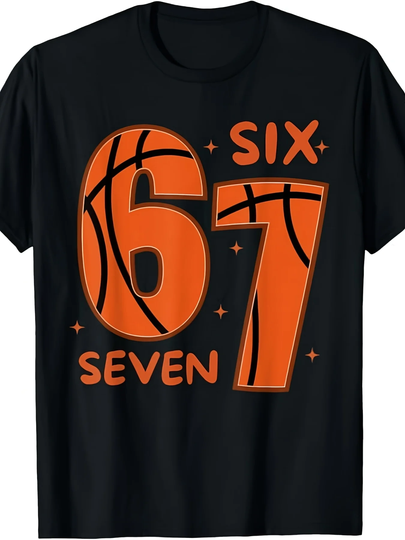 67 camiseta gráfica de baloncesto seis siete Meme camiseta estampada moda americana Casual estilo Retro alta calidad verano manga corta