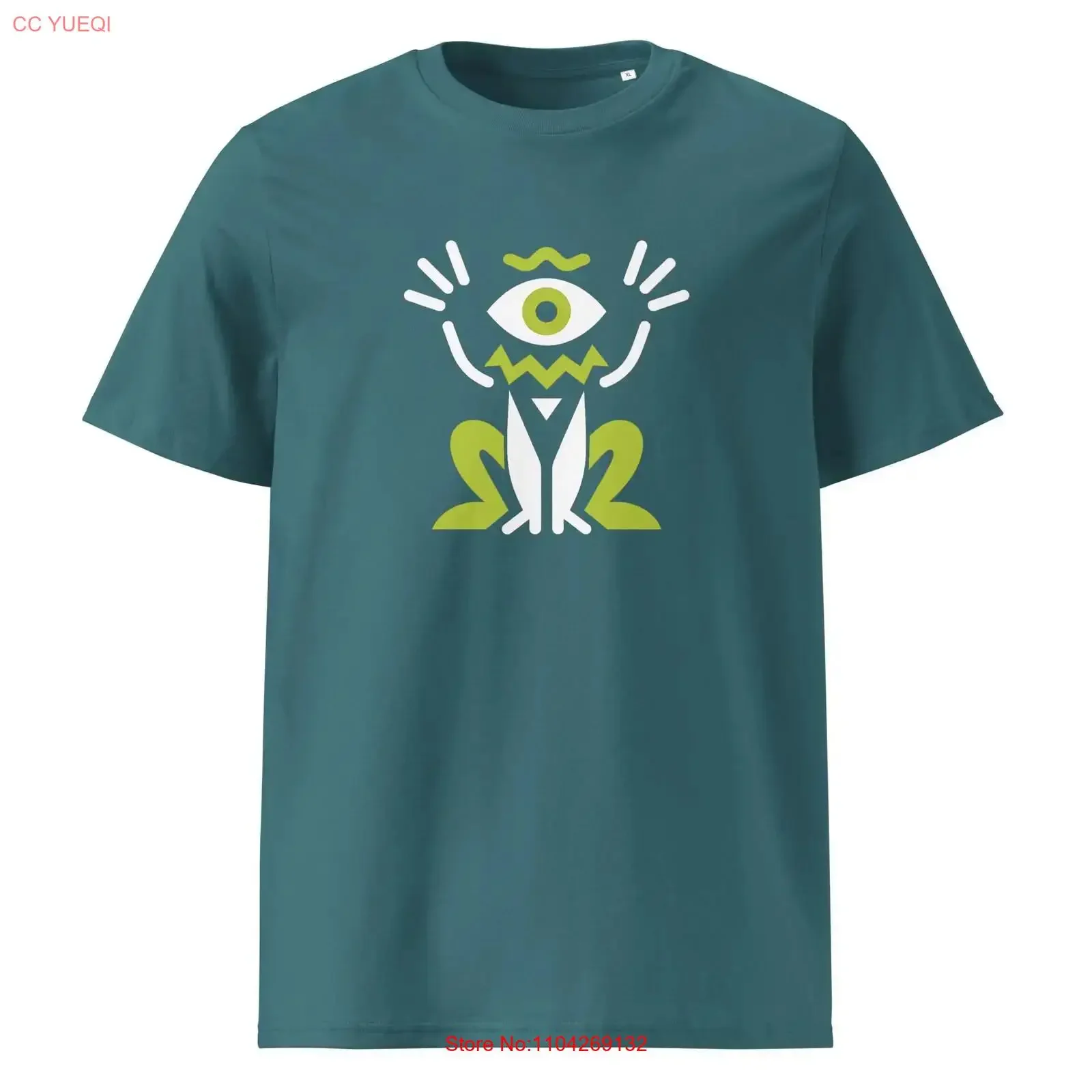 T-shirt œil de grenouille psychédélique, abstrait, trippy, festival, art visionnaire, streetwear bohème, vintage, vêtements de créateur délavés, confortables