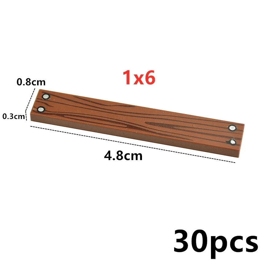 Stadtboden Kleine Partikel Baustein Zubehör 1x4 Glatte Holzbrett Flache Ziegel Haus DIY Kompatibles Spielzeug für Kinder