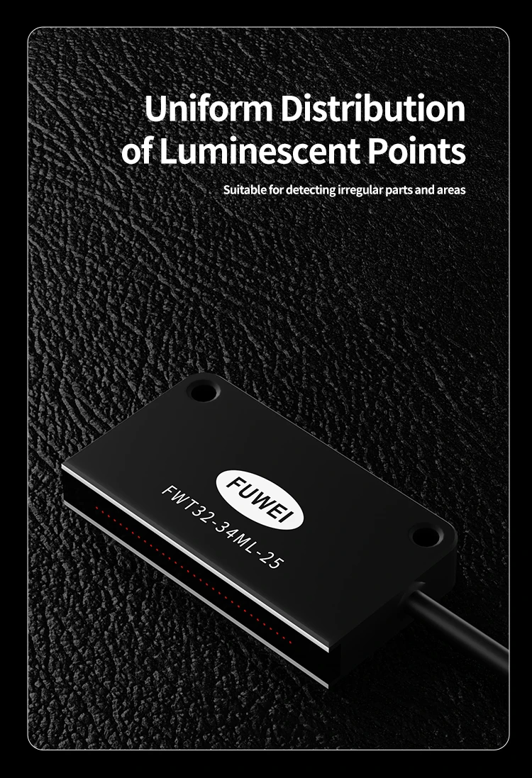 FUWEI FWT32-34ML-25 Durchstrahl-Matrix-Faseroptiksensor 25mm Flächenerkennung 0,8mm Zählung kleiner Teile Vibrationszuführung fehlt – Detail 6