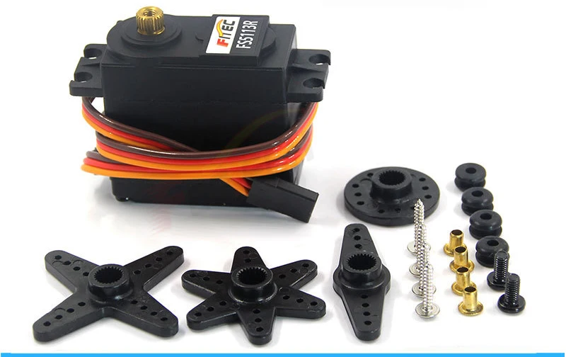 FEETECH FS5113R 6V 13KG Servo Digital Metal Gear 360 °   Servomotor de dirección continua para robot de coche inteligente DIY
