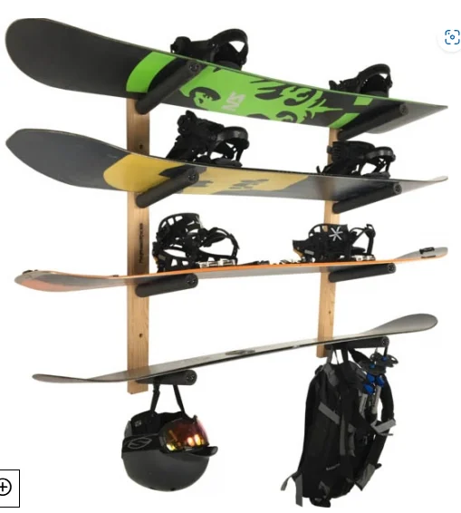

Wall Mounted Armed Snowboard Racks