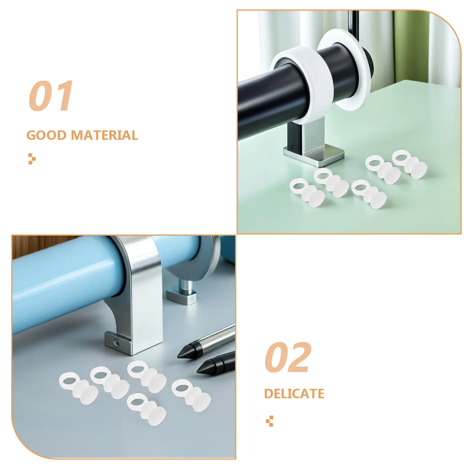 100Pcs Curtain Roller Wheels Silent Smooth Gliding Plastic Track Pulleys for Drapes Sheers and Shower Curtains