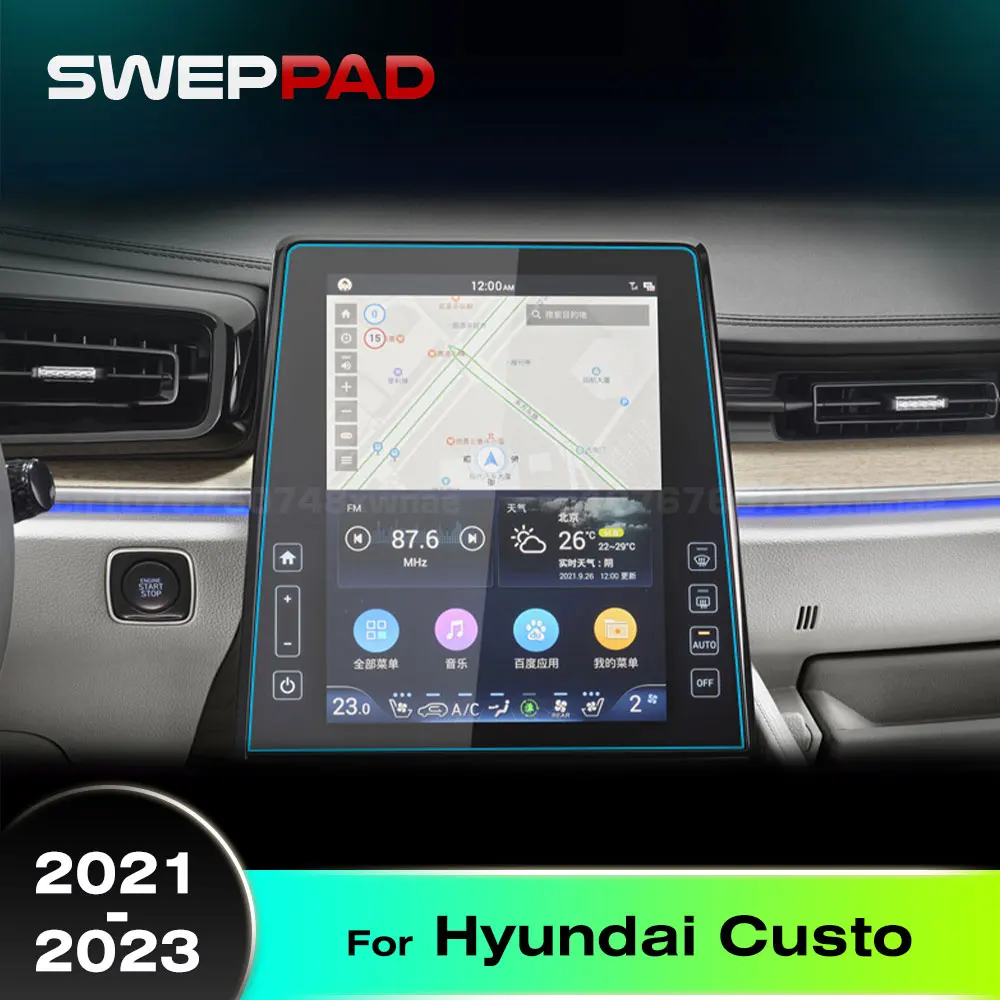 

Car Screen Protector For Hyundai Custo 2021 2022 2023 Accessories Navigation Touchscreen Protector Film Tempered Glass HD Clear