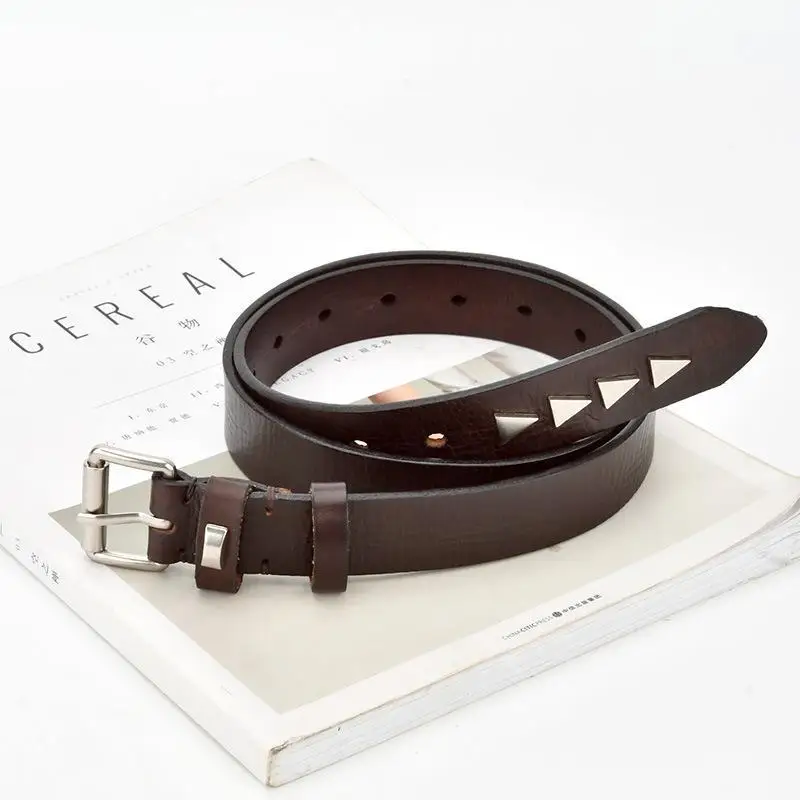Elegant vintage women's belt, decorative strap for daily commuting with denim skirts and blouses