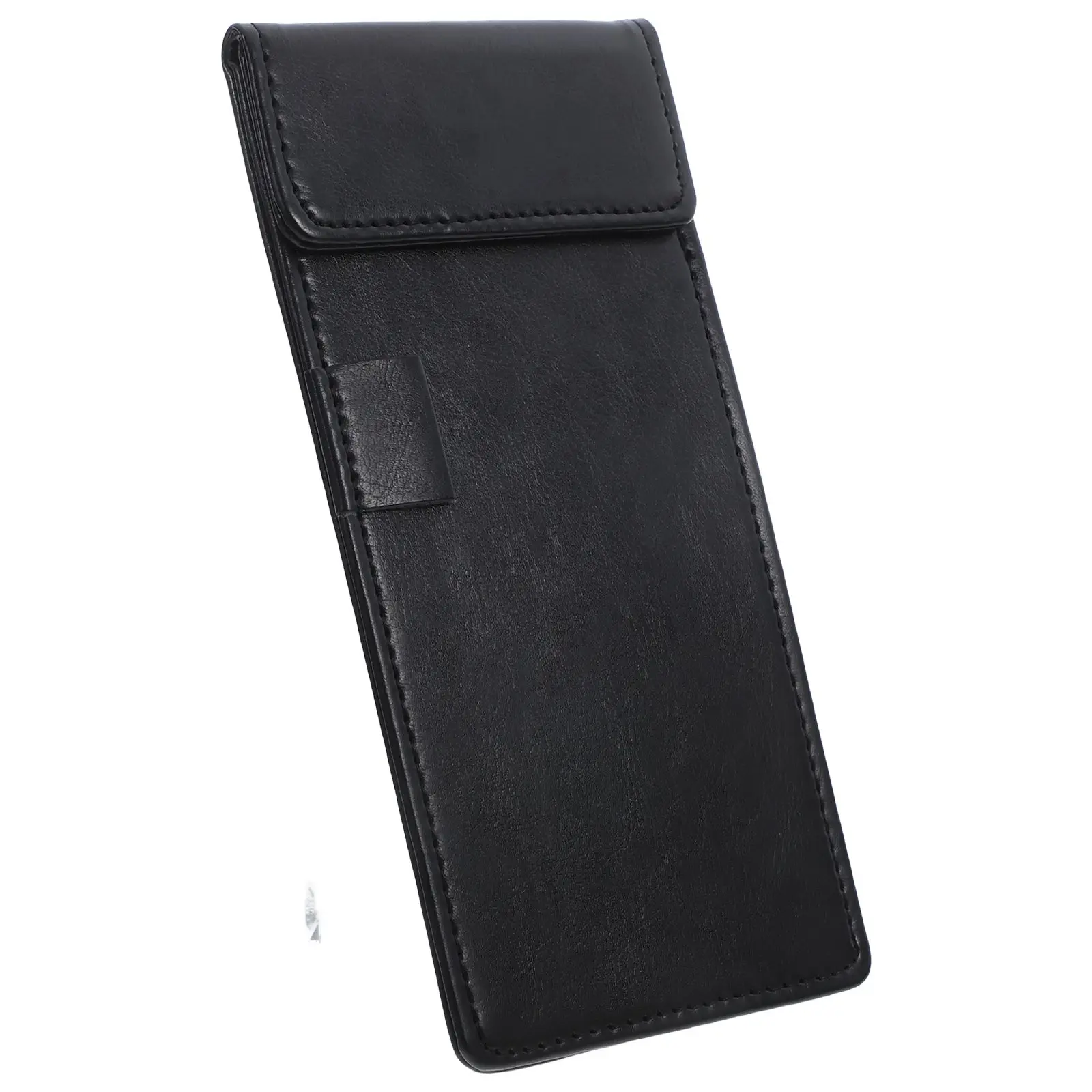 

Artificial Clipboard Mini Note Pad Holder for Receipts Signatures Bills Pen Slot Restaurant Server Guest Presenter