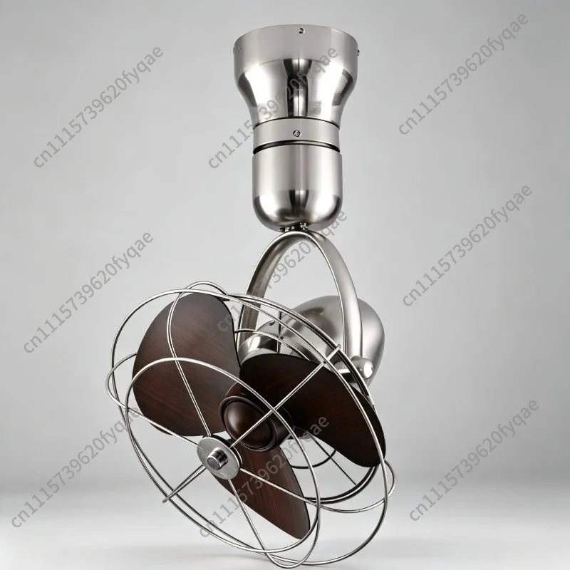 Wall-mounted fan 12-inch kitchen shaking head small ceiling fan mini fan study minimalist ceiling without lamp