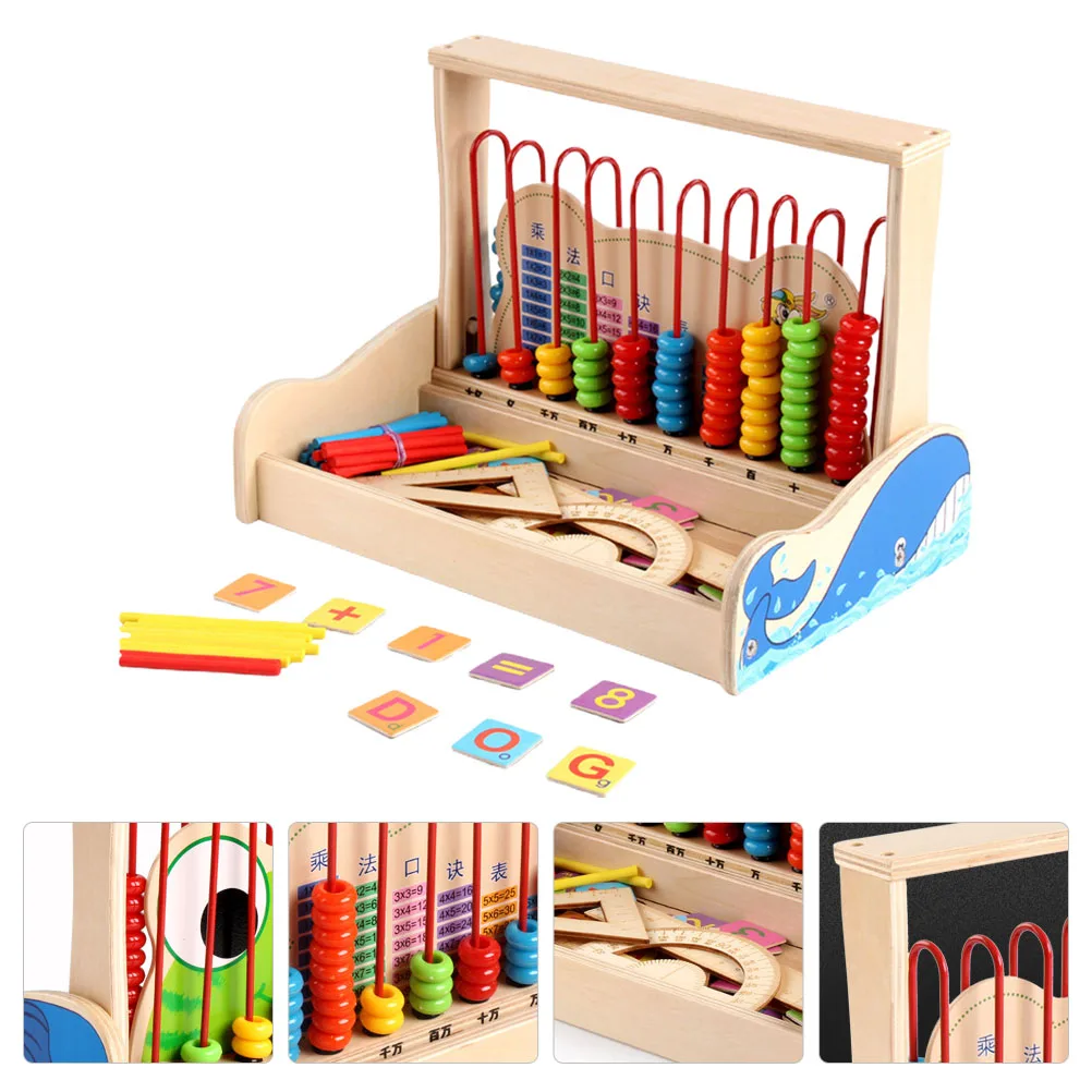 デジタル計算フレーム木製そろばんおもちゃ教育ツール子供のおもちゃ数学学習
