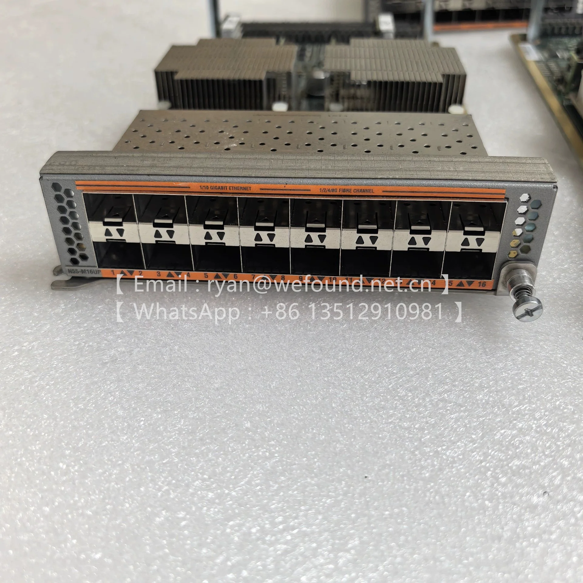 

16-портовая 10-гигабитная оптическая интерфейсная плата N55-M16UP подходит для коммутатора N5K-5548/5596UP.