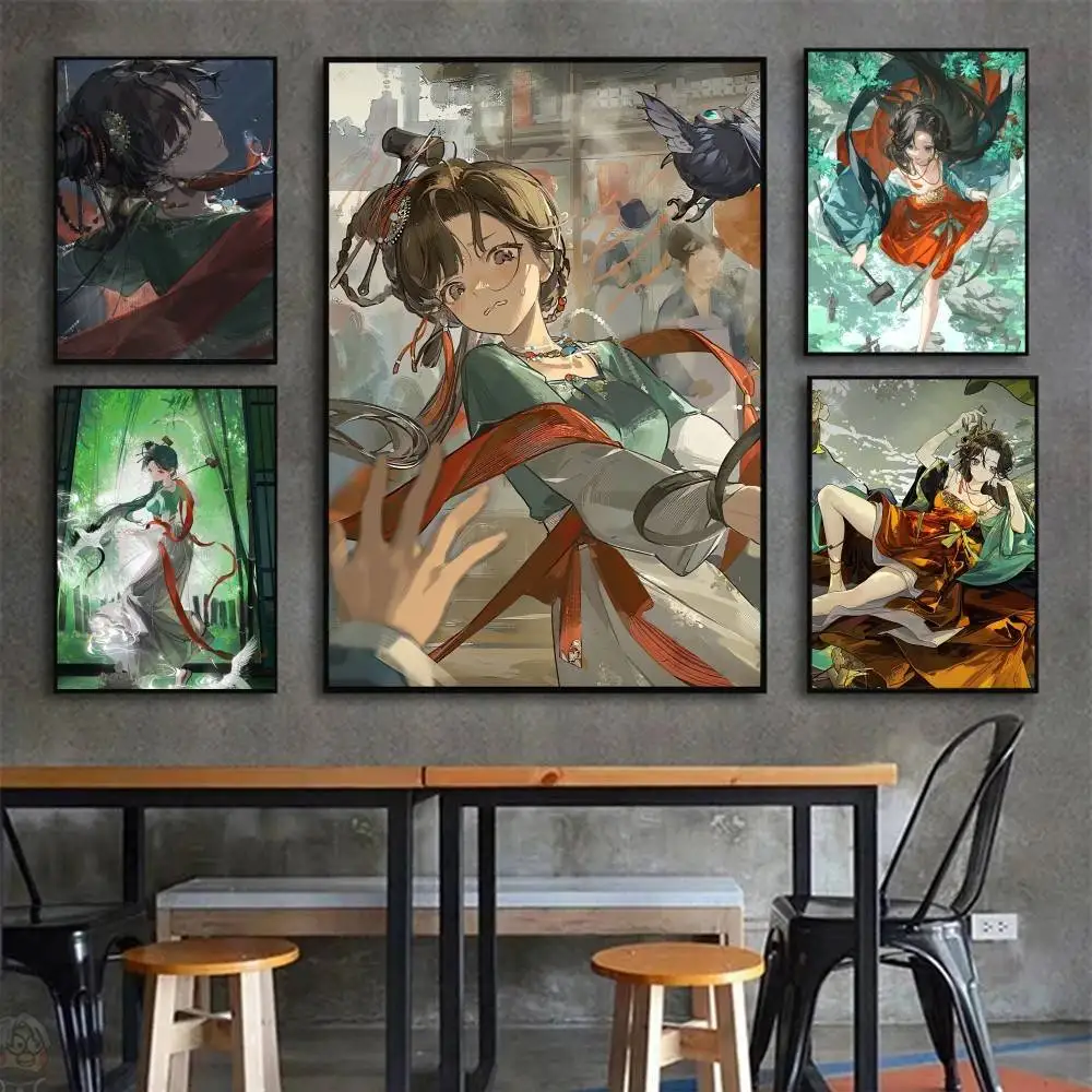 Jiu Niangzi Anime Game R-Reverse 1999 Posters Living Room Bar Cafe Quality Canvas Vintage Style Comics Painting Art Home Wall