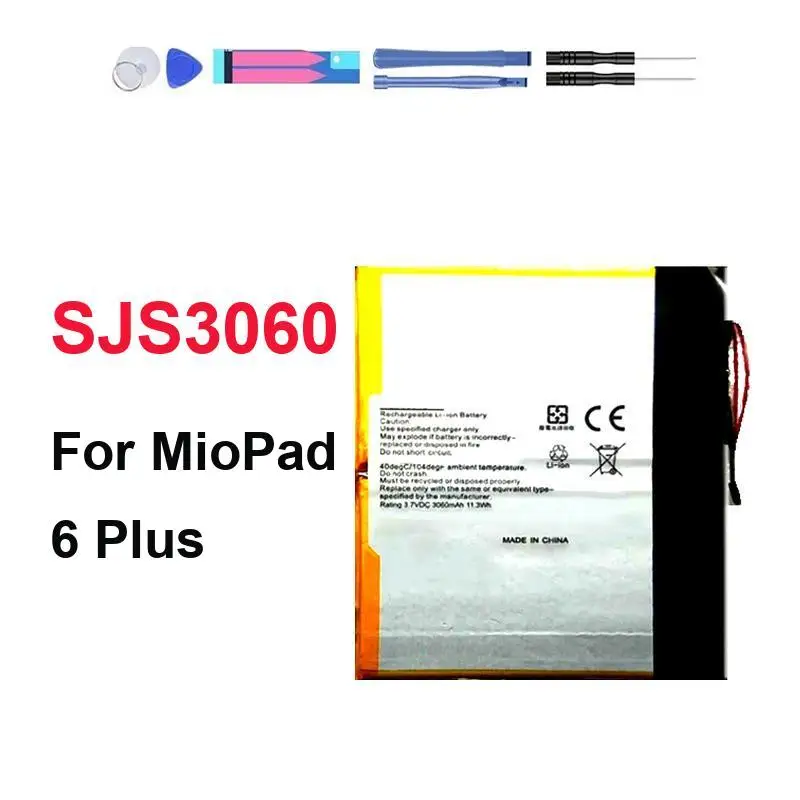 For Miopad 6 Plus Long Lasting 3060Mah Tablet Battery SJS3060
