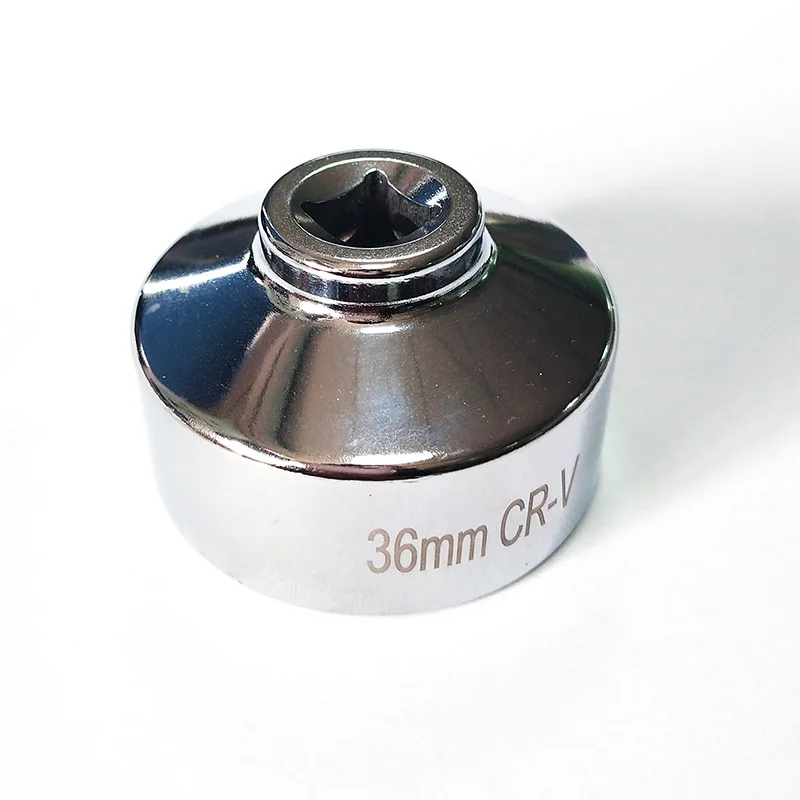36mm Oil Filter Socket Wrench Auto Tool for BMW Ford Volvo VW Audi Porsche F250 Mini Vehicles Housing Removal with 3/8 Drive