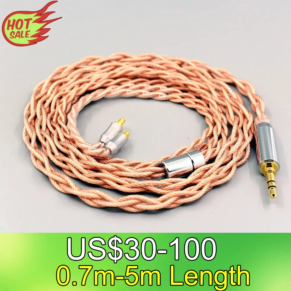 LN007761 Graphene 7N OCC Shielding Coaxial Mixed Earphone Cable For Audio Technica ath-ls400 ls300 ls200 ls70 ls50 e40 e50 e70