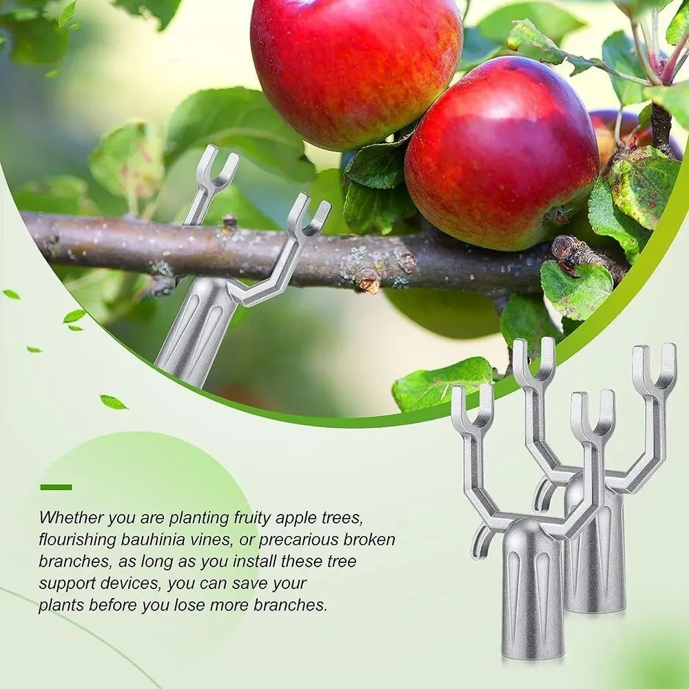 5pcs Practical Aluminum Alloy Branch Crutch Rust-Resistant Easy Install Tree Branch Support Durable Tree Brace Vine Support