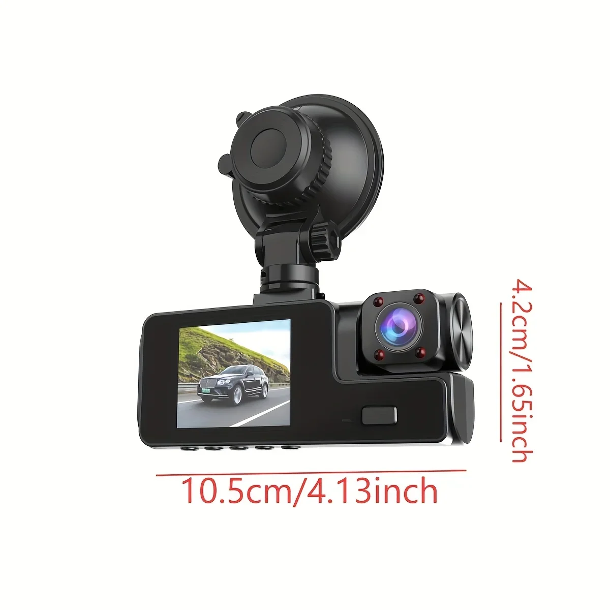 1080P HD Wireless Security Camera with WiFi, USB Rechargeable, Compact Design for Home & Outdoor Surveillance, Black