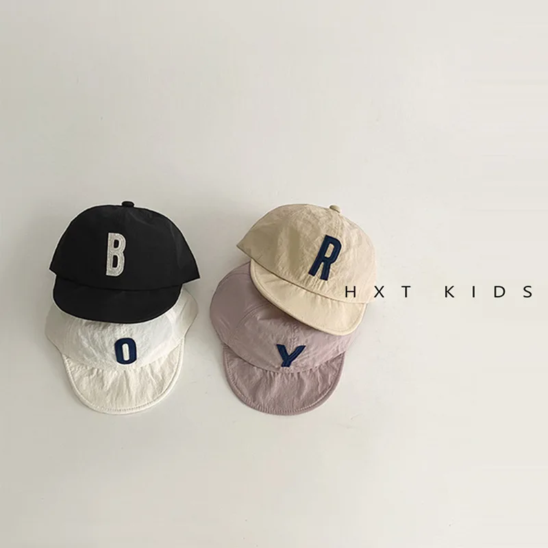 Spring Summer Autumn Season Children\'s Korean Version of The Trend Soft Roof Shade Baby Soft Top Quick Drying Baseball Cap