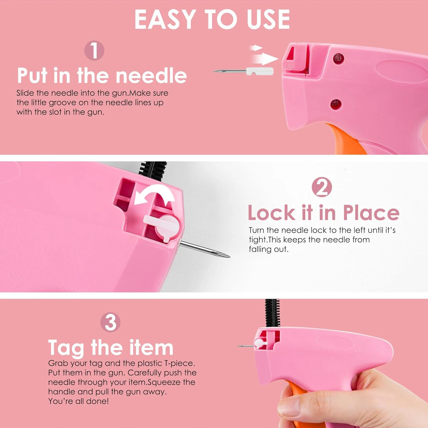 الملابس السريعة لحاف المثبت مع أبازيم الغراء الإبر المحمولة علامة بندقية مجموعة المنزلية قوي البطانيات السحابة للملابس السرير #4