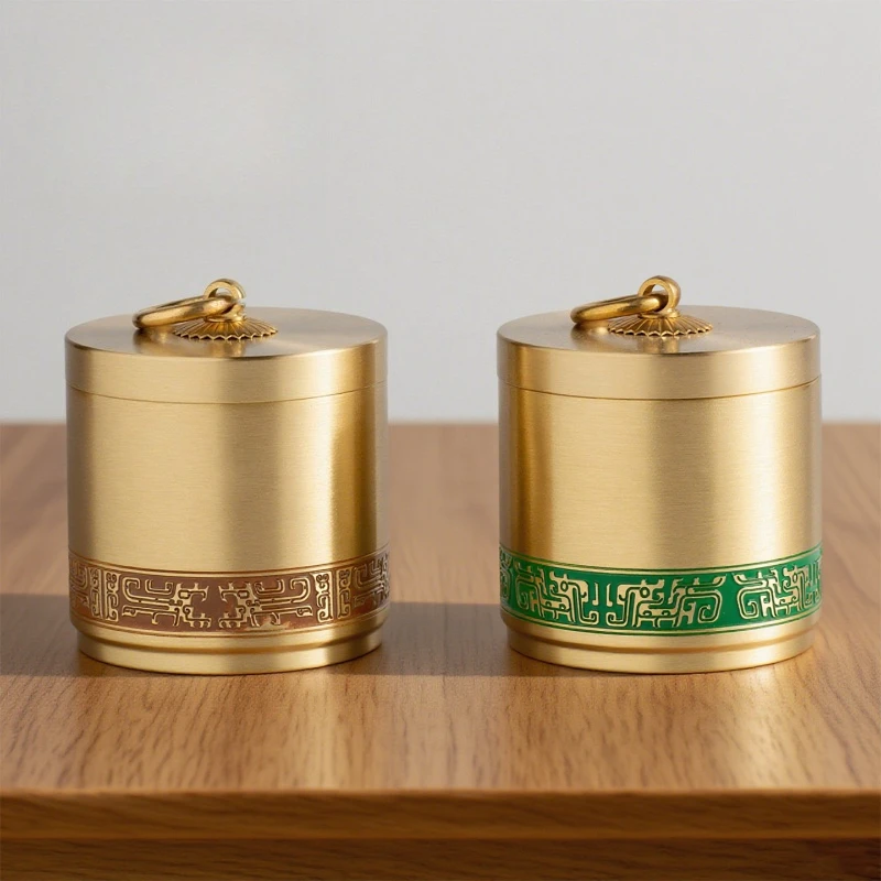 

Китайская латунная пепельница с крышкой, винтажный декор для автомобиля и офиса, гравированный держатель для ручек, прочная, устойчивая к падениям, подарок для дома и бизнеса