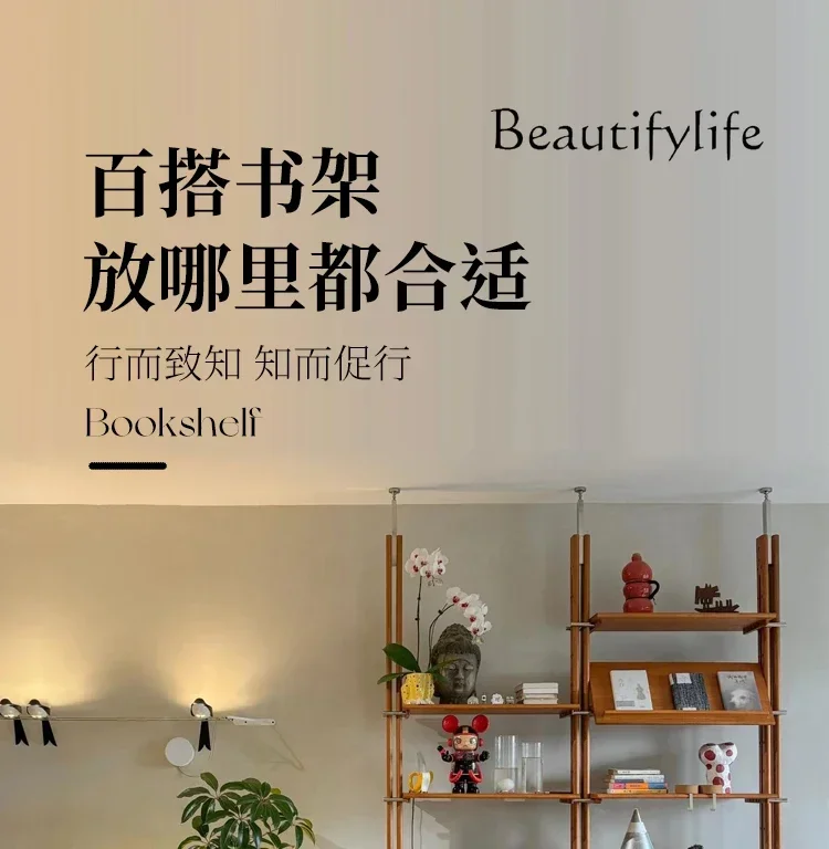 HI X البلوط الأحمر النقي غير اللكم الرجعية جدار مزيج الرف نظام رف الكتب التلفزيون الجدار الشنق التقسيم غير القابل للتأهل