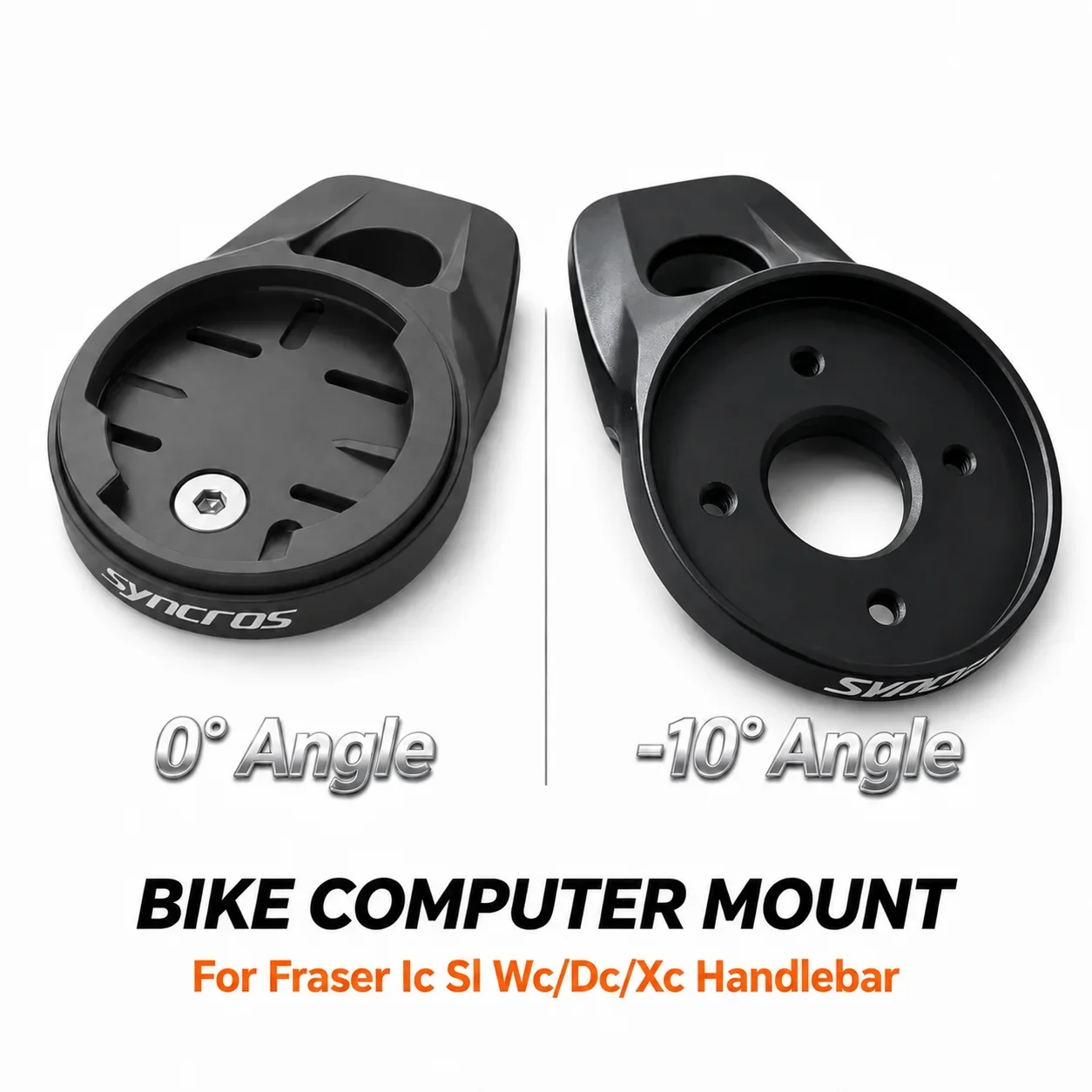 AliExpress NONE 0/-10 Degree Top Cap Aluminum Computer Mount For SYN BIKE Fraser Ic Sl Wc/Dc/Xc Handlebars Xc Stem 1.5/2.0 Garmin/Wahoo/Bryton