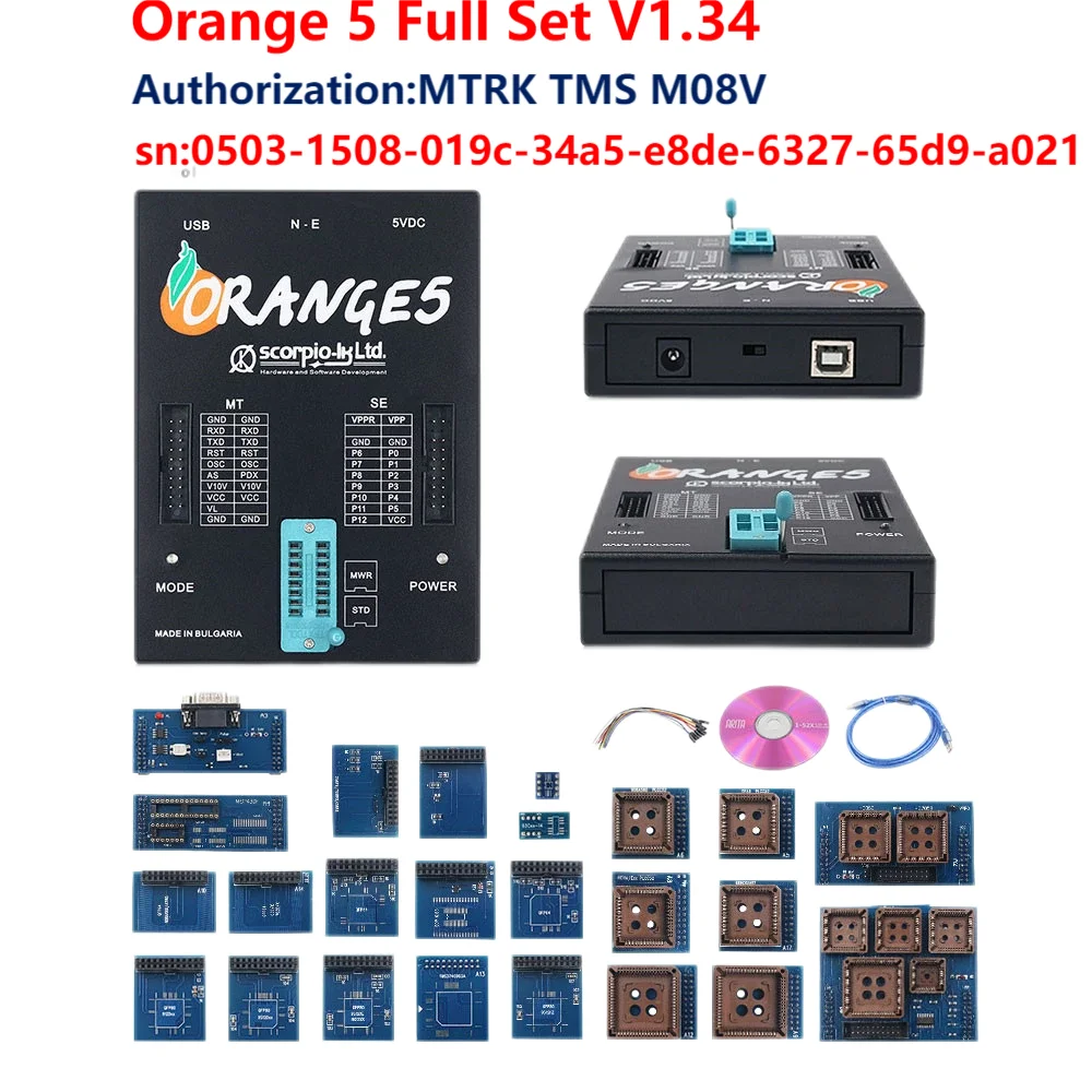 2021 High Quality OEM Orange5 Programmer Orange 5 Programmer with Full Adapter Software orange 5 v1.34