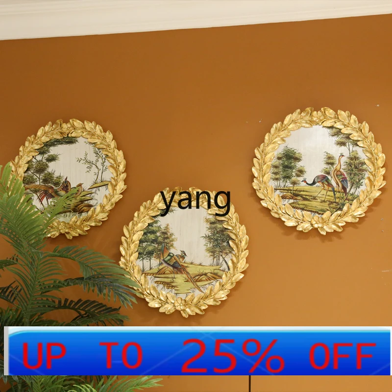 

Триптих с французской гравировкой, цветной лаковой росписью, круглой формой, в стиле ретро, с изображением цветов и птиц, ручная роспись на деревянной доске.