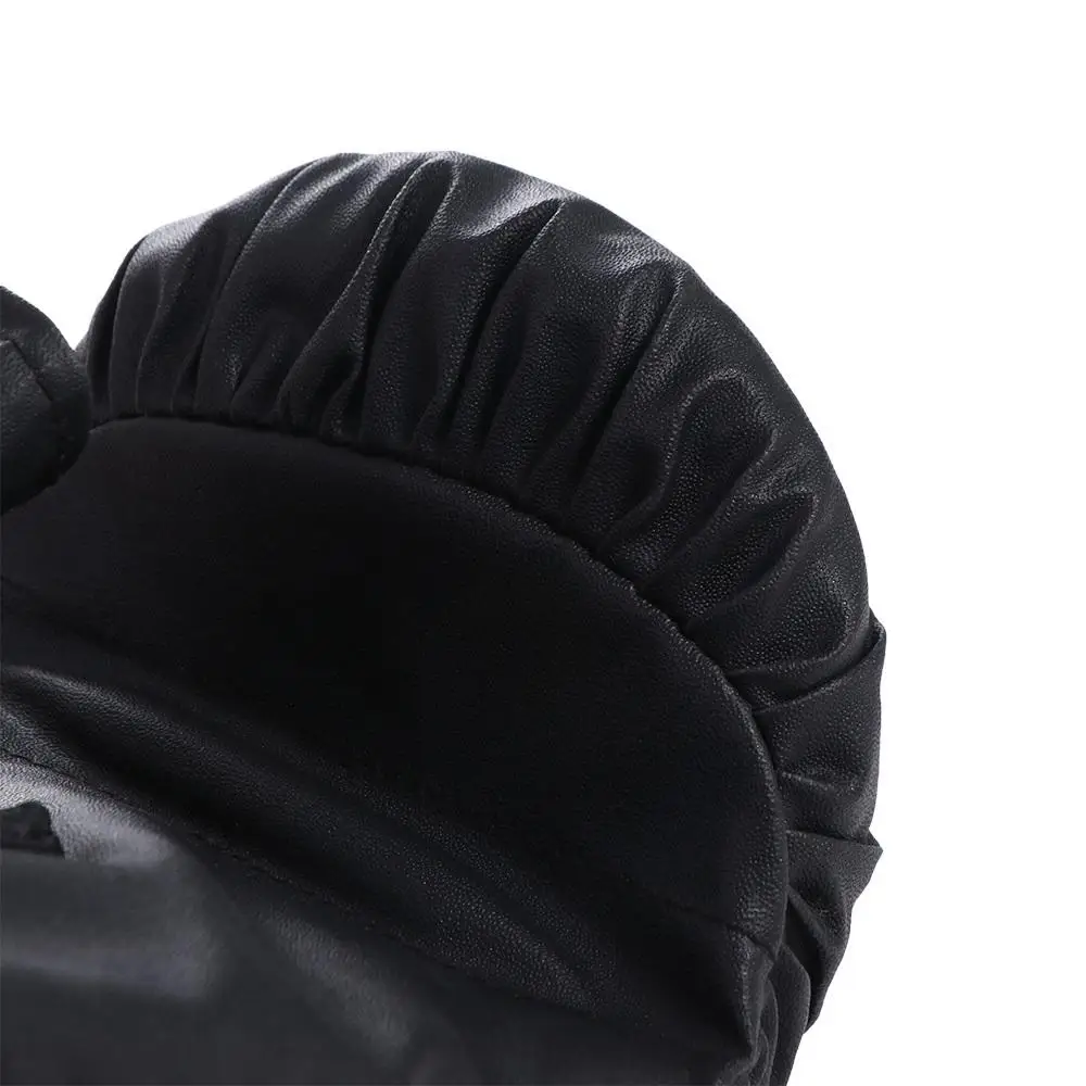 اكسسوارات الملاكمة بو الجلود قفازات الملاكمة الإسفنج الأسود قفازات تدريب الملاكمة الأحمر القتال التدريب قفاز للجنسين #4