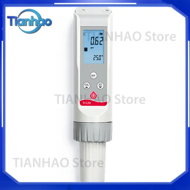 Portable Free Chlorine Tester Pen Digital Chlorine Detector for Water Quality Testing Residual Chlorine Measurement