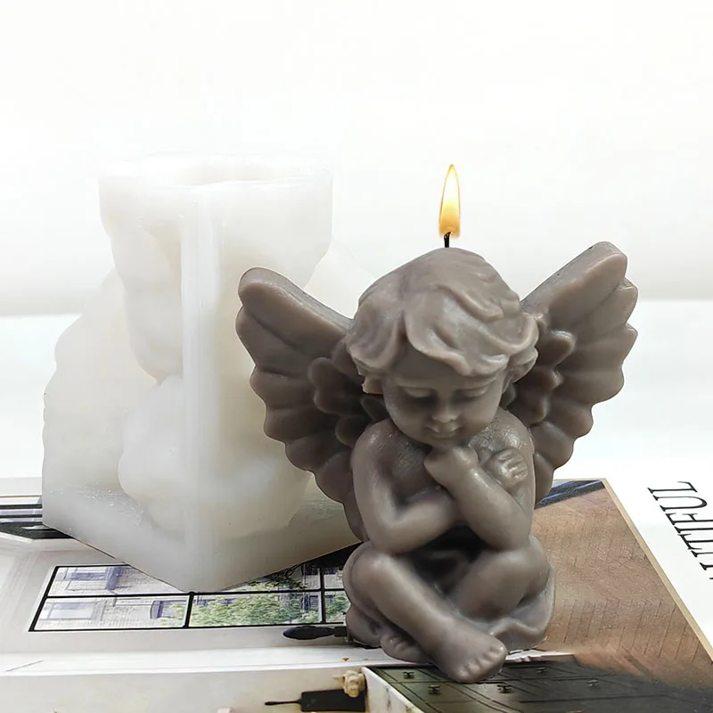 MeditatingLittleAngelCandleMoldSiliconeDIYHandmadeAromatherapyWaxMoldEuropeanRetroHealingDecorativeArtHandmadeTool-AliExpress15