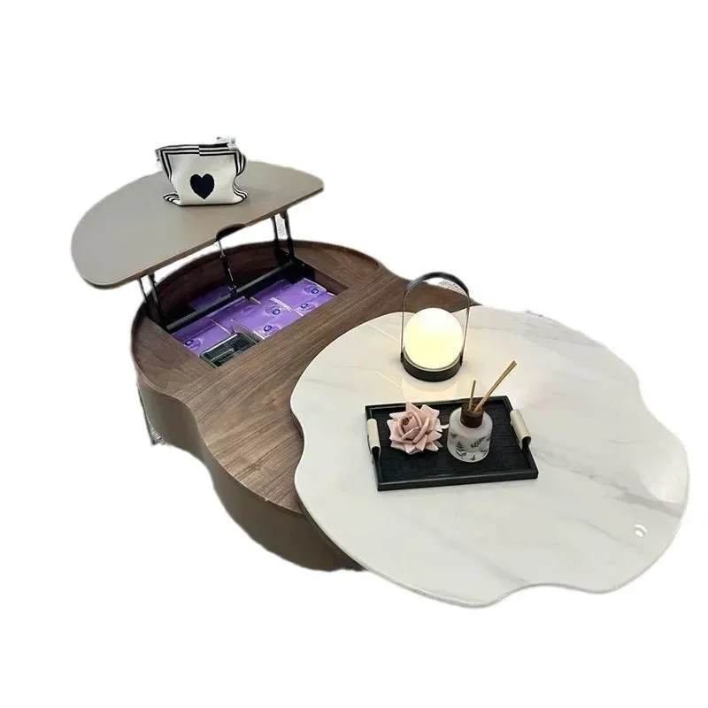 طاولة القهوة لغرفة المعيشة، طاولة قهوة جديدة لرفع حجر الجريزوفولفين #1