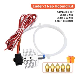 Assembled Hotend Kit For Ender3 V2 Neo Ender 3 Max Neo Ender-3 Neo 3D Printer Hotend Heatsink Heated Block Throat Silicone Sock