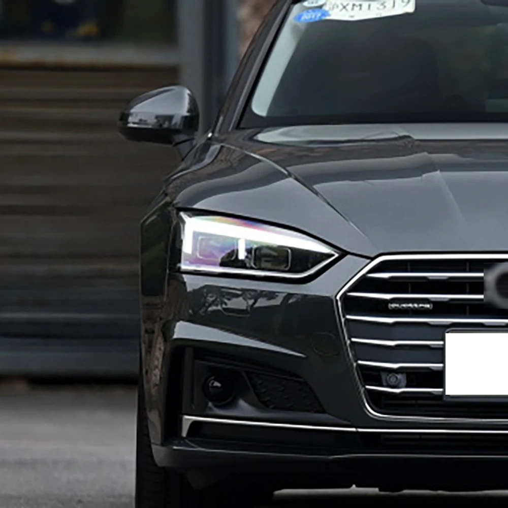 لأودي A5 S5 RS5 2017-2020 غطاء المصباح كشافات قذيفة قناع شفاف عاكس الضوء عدسة شبكي قطع غيار السيارات