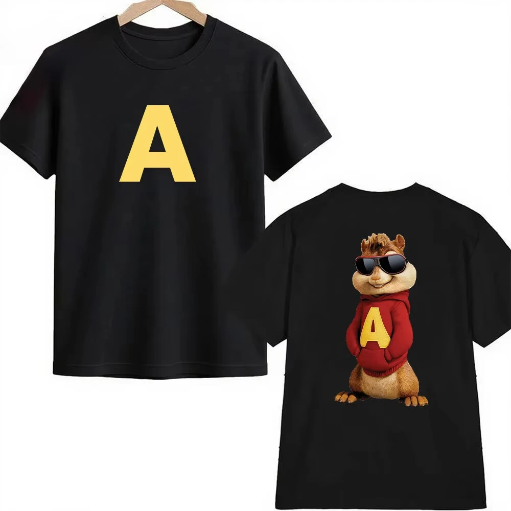 Comfortable Cotton Alvin And The Chipmunks The Squeakquel Tshirt Unisex 2 Sided Print Top For Men Women Casual Wear