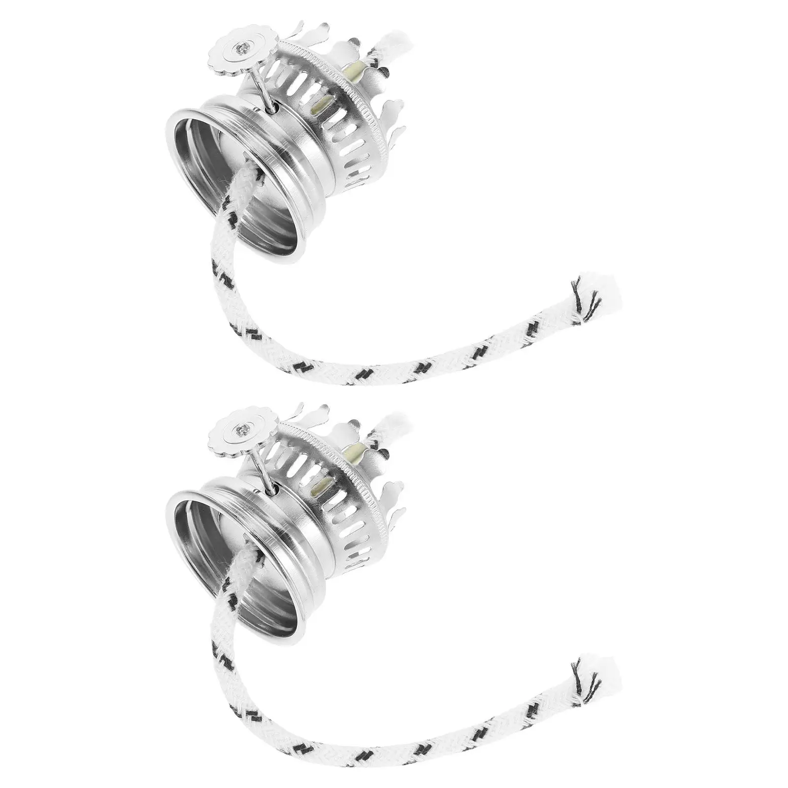 Lamp Repair Parts 2 Piece Replacement Socket and Wick Accessories for Maintenance