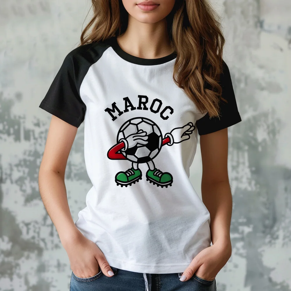 Maroc Morocco top women summer graphic comic Tee girl 2000s funny anime clothes