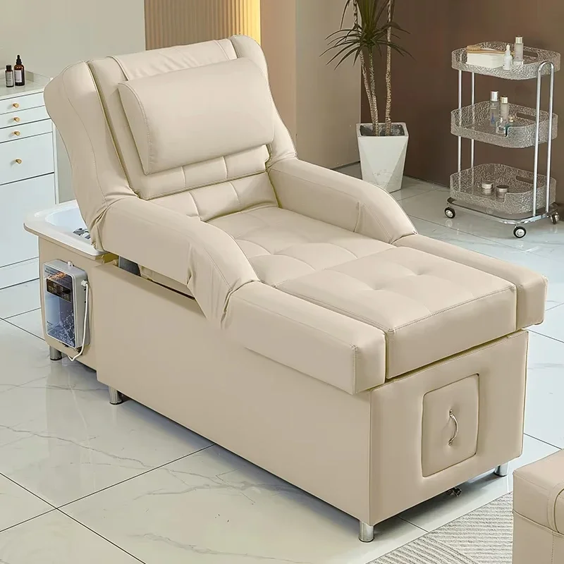 

electric lift foot massage sofa bed beauty salon high-end head therapy bed Health foot massage beauty shop special shampoo bed