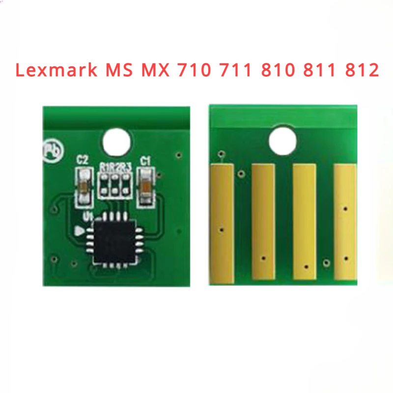 Тонер-чип для Lexmark MS MX 710 711 810 811 812, (621-625, 621H-625H, 621X-625X)