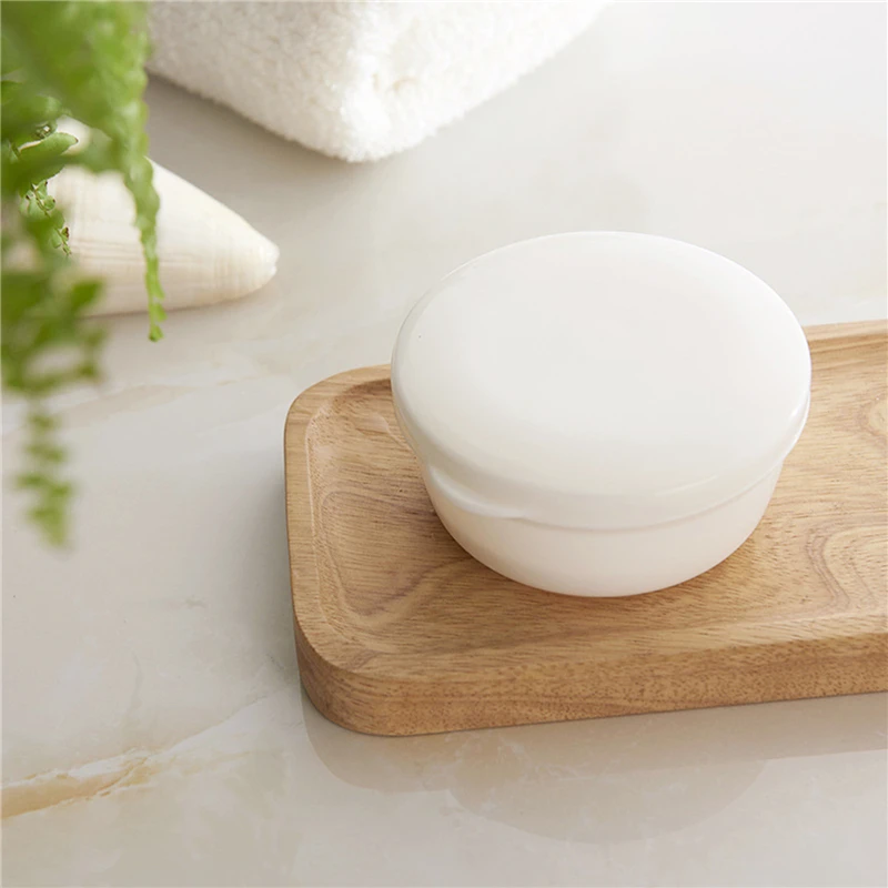 2024 Portable Sealed Soap Box Travel With Lid Simple Soap Box Fashion Creative Circular Soap Box Bathroom Products Home Supplies