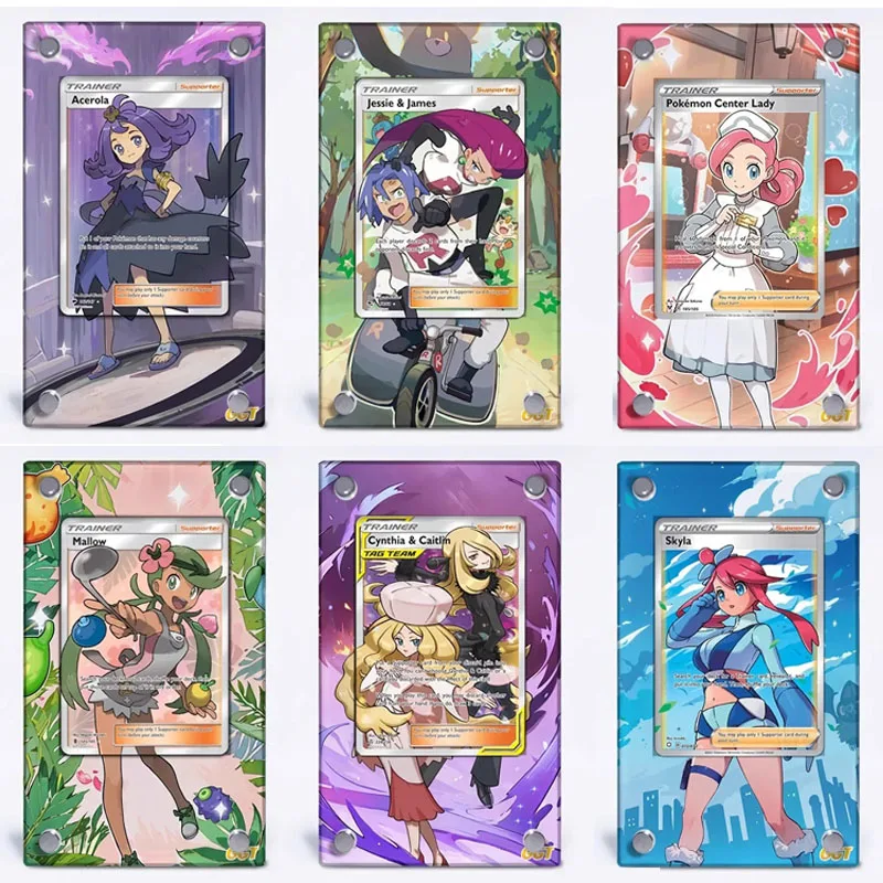 

Pokemon Erika Lillie Acerola Mallow Lana Sonia Erika Card Brick Anime Game Collection Card Présentoir Does Not Include Cards