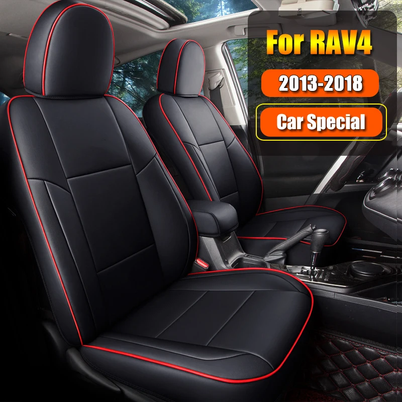 Car Special Seat Covers For Toyota Select Rav4 2013 2014 2015 2016 2017 2018 Waterproof Leather Auto Interior Accessories