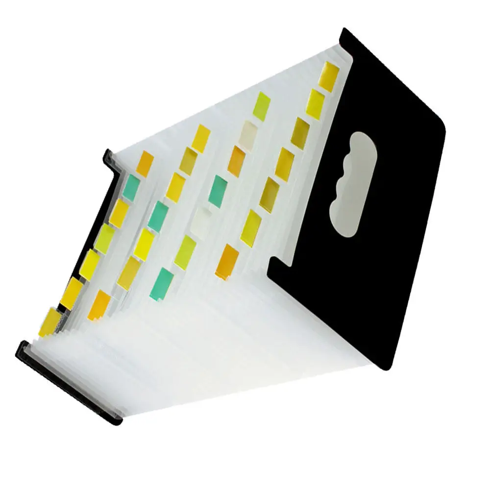 

A6 Mini Accordion File Folder Waterproof Plastic Document Organizer for Receipts Contracts Bills Statements Portable Efficient