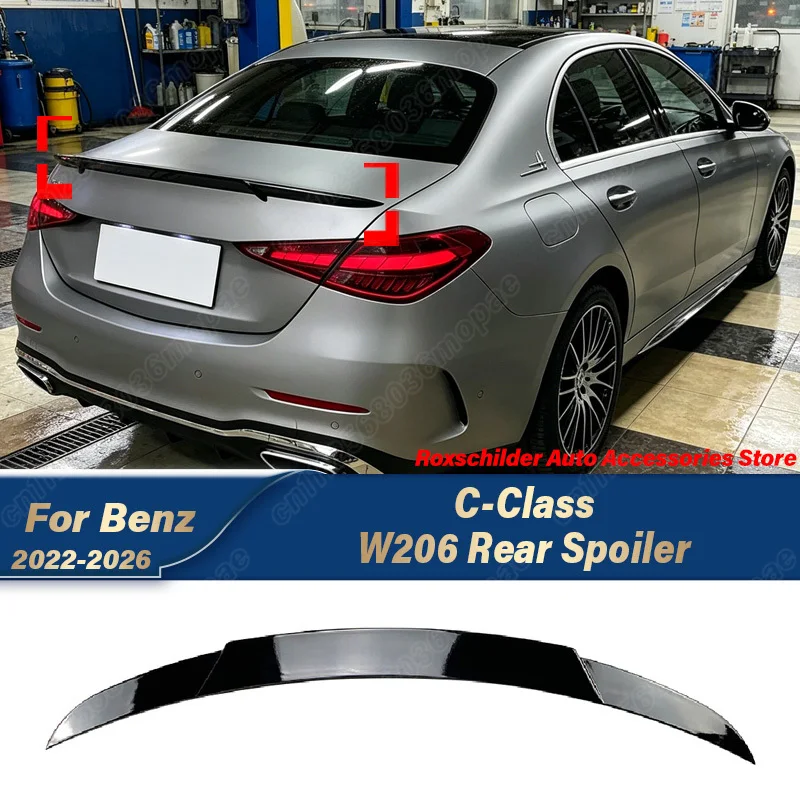 

For Mercedes Benz W206 C-Class C200 C220 C260 C300 2022 2023 2024 2025 2026 Automobile Babos Tail Wing Body Modification Kit