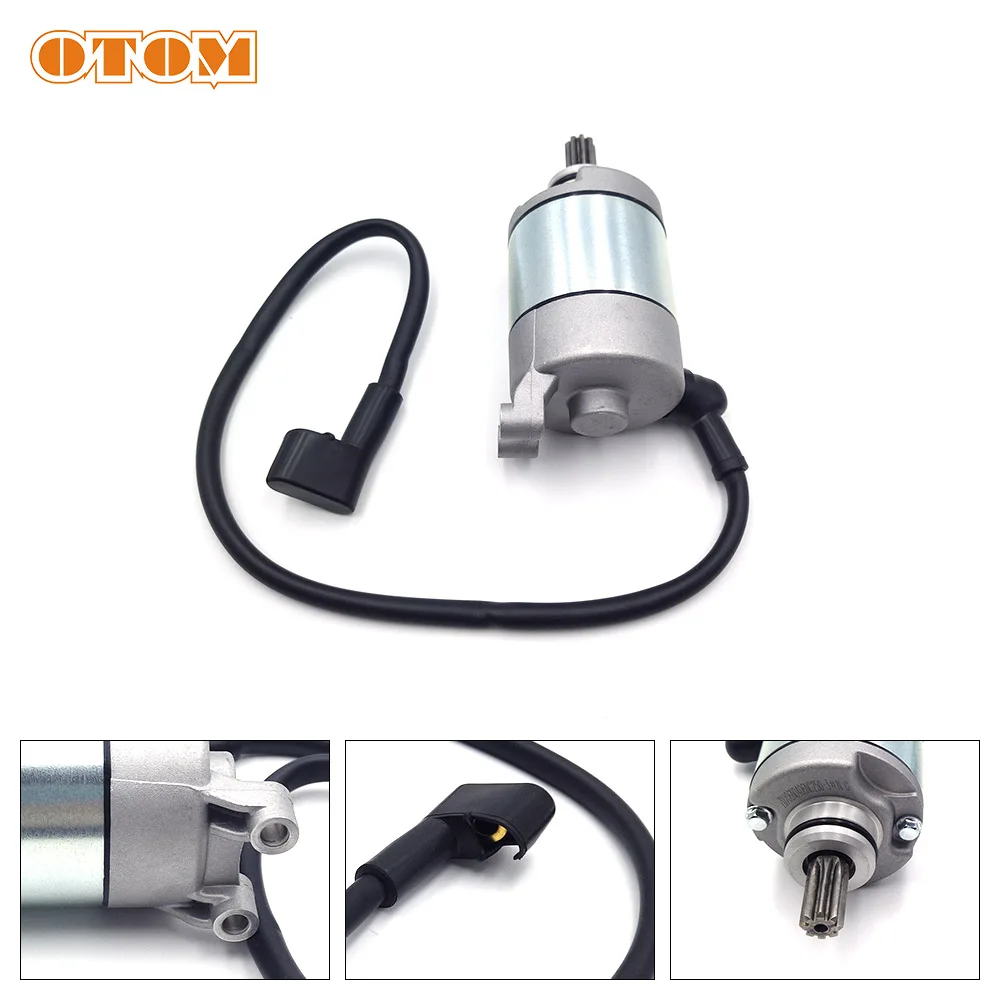 

OTOM Motorcycle 8 Tooth Start Motor New Engine Ignition Starter Starting Dynamo For ZONGSHEN NC250 Motocross 4 Valves Parts Bike