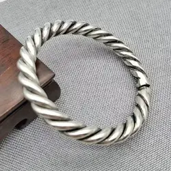 Mai Chuang/ Tibetan Silver Open The Bracelet Bracelet Fashion Bangles Personality Charm Jewelry Exquisite Men Women Couple Gifts