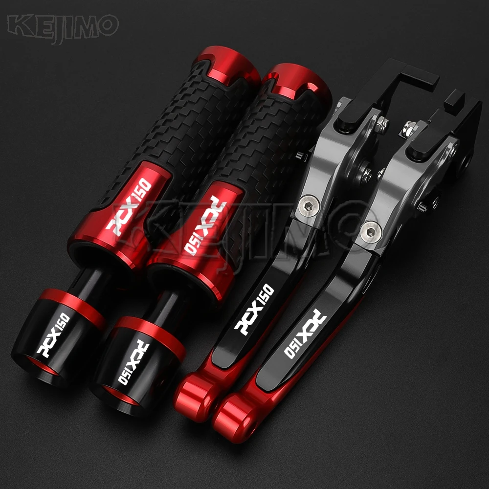 2025 Motorcycle For Honda  PCX150 PCX 150 ALLYEARS 2010-2024 2025 Adjustable Folding Brake Clutch Lever Handlebar grips ends